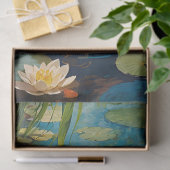 Papier Mousseline Beau Canard Au Découpage De L'Étang (Cadeau)