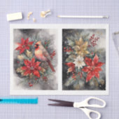 Papier Mousseline Beau cardinal 1 Découpage (Artisanat)