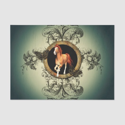 Papier Mousseline Beau cheval (Recto)