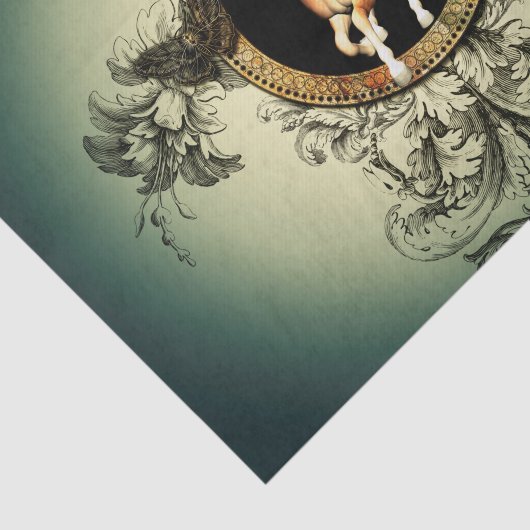 Papier Mousseline Beau cheval (Détail)