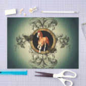 Papier Mousseline Beau cheval (Artisanat)