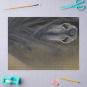 Papier Mousseline Beau Cheval Noir (Artisanat)