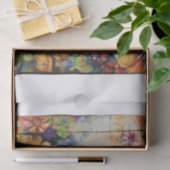 Papier Mousseline Beau crâne de fleurs4 (Cadeau)