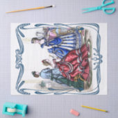 Papier Mousseline Beau decoupage victorien de dames de mode (Artisanat)