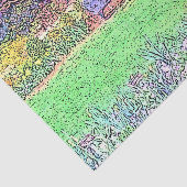 Papier Mousseline Beau jardin de printemps (Détail)