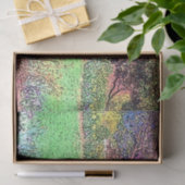 Papier Mousseline Beau jardin de printemps (Cadeau)