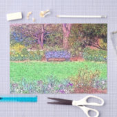 Papier Mousseline Beau jardin de printemps (Artisanat)