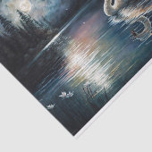 Papier Mousseline Beau Lac des Cygnes (Détail)