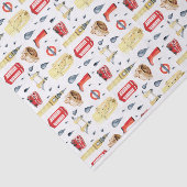 Papier Mousseline Beau Londres Angleterre Royaume-Uni Tissu Papier (Détail)