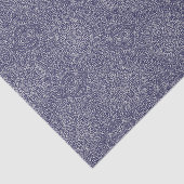 Papier Mousseline Beau mandala complexe bleu et blanc Talavera (Détail)