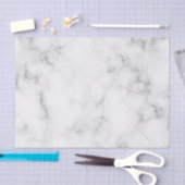 Papier Mousseline Beau marbre blanc (Artisanat)