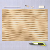 Papier Mousseline Beau Mariage à rayures or (Artisanat)