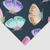 Papier Mousseline Beau Motif à papillon aquarelle (Détail)