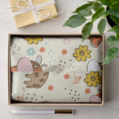 Papier Mousseline Beau motif de vache à bébé (Cadeau)