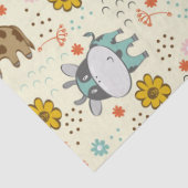 Papier Mousseline Beau motif de vache à bébé (Détail)