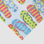 Papier Mousseline Beau Motif Été Simple Chic Flip Flops (Détail)