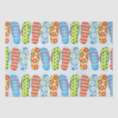 Papier Mousseline Beau Motif Été Simple Chic Flip Flops (Recto)