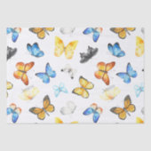 Papier Mousseline Beau Motif papillon avec nom Découpage (Recto)