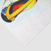 Papier Mousseline Beau Oiseau Vintage Toucan (Détail)