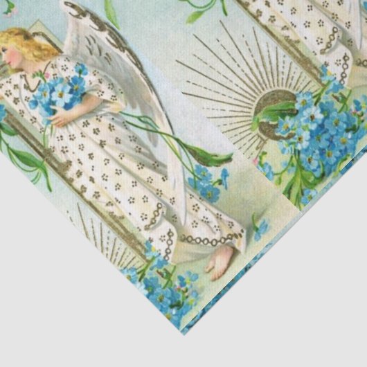 Papier Mousseline Beau oubliez-moi pas ange (Détail)