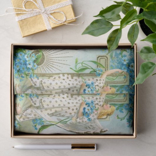 Papier Mousseline Beau oubliez-moi pas ange (Cadeau)