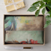 Papier Mousseline Beau papier de découpage ROOSTER (Cadeau)