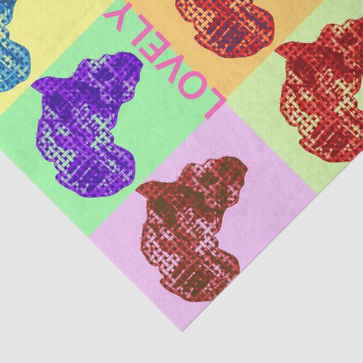 Papier Mousseline Beau papier de tissus Afrique (Détail)