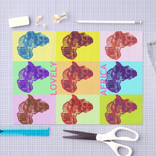 Papier Mousseline Beau papier de tissus Afrique (Artisanat)