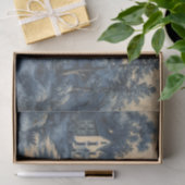 Papier Mousseline Beau paysage sur un papier écaillé (Cadeau)