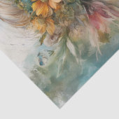 Papier Mousseline Beau Portrait Femme Découpage Meubles (Détail)