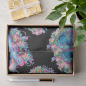 Papier Mousseline Beau poulet et fleurs (Cadeau)