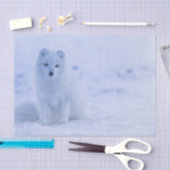 Papier Mousseline Beau renard arctique (Artisanat)