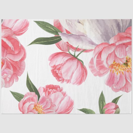 Papier Mousseline Beau Rose (Recto)