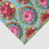 PAPIER MOUSSELINE BEAU ROSE ROSE ROUGE JAUNE EN BLEU (Détail)