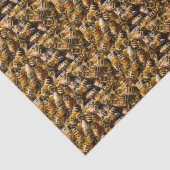 Papier Mousseline Beaucoup d'abeilles de miel (Détail)