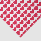 Papier Mousseline "Beaucoup de coeurs" (Détail)