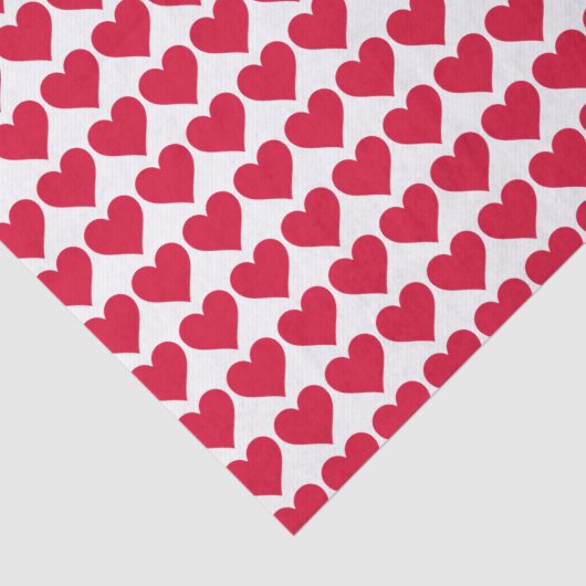 Papier Mousseline "Beaucoup de coeurs" (Détail)