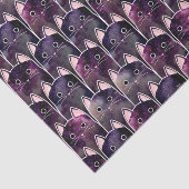 Papier Mousseline Beaucoup de Motif de chats galaxy (Détail)