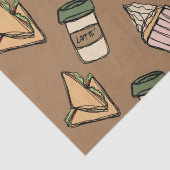 Papier Mousseline Beaucoup de nourriture (Détail)