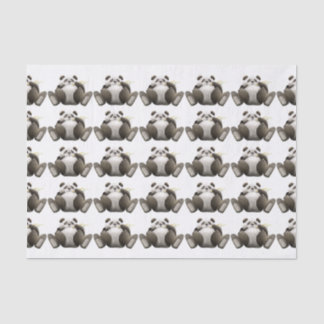 Papier Mousseline Beaucoup de Pandas Lazy