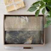 Papier Mousseline Beauté à la mode s'admirant dans le miroir (Cadeau)