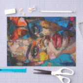 Papier Mousseline Beauté Abstraite6 (Artisanat)