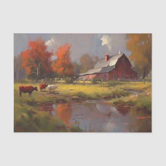 Papier Mousseline Beauté de la campagne (Recto)