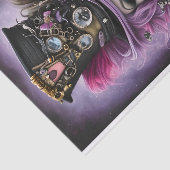 Papier Mousseline Beauté de Steampunk pourpre (Détail)