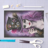 Papier Mousseline Beauté de Steampunk pourpre (Artisanat)