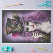 Papier Mousseline Beauté de Steampunk pourpre (Artisanat)