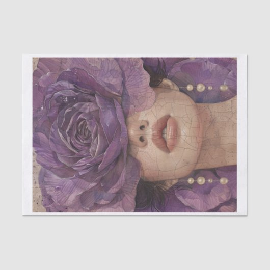Papier Mousseline Beauté des fleurs pourpres3 (Recto)
