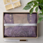 Papier Mousseline Beauté des fleurs pourpres3 (Cadeau)