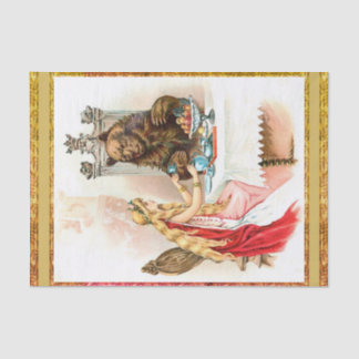 Papier Mousseline Beauté En Rose Et La Bête