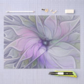 Papier Mousseline Beauté étonnante Fleur d'art Abstrait fractal mode (Artisanat)